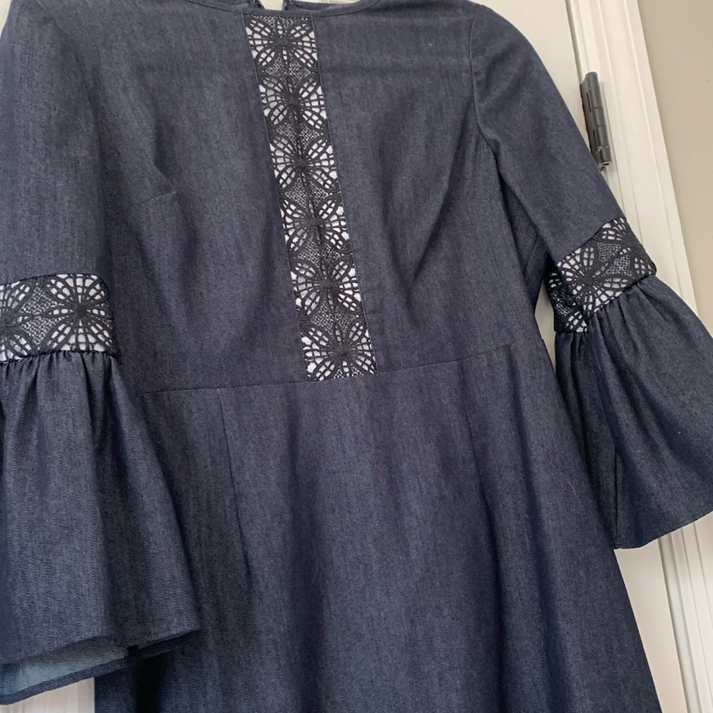 Black Dress with Lace Detail